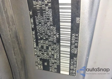 2005 Toyota Sequoia Sr5 V8 from USA, damaged, VIN 5TDZT34A05S250927